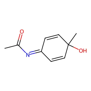N-(4-hydroxy-4-methyl-1-cyclohexa-2,5-dienylidene)acetamide structure
