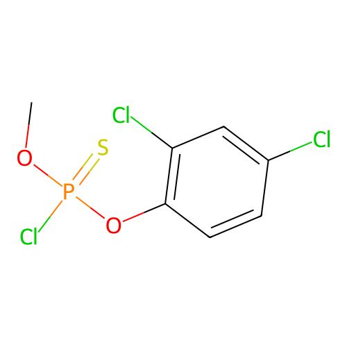 Phosphorochloridothioic acid, O-(2,4-dichlorophenyl) O-methyl ester structure