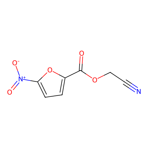 Cyanomethyl 5-nitrofuran-2-carboxylate structure