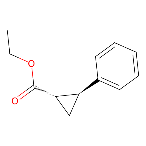 ethyl (1S,2S)-2-phenylcyclopropane-1-carboxylate structure
