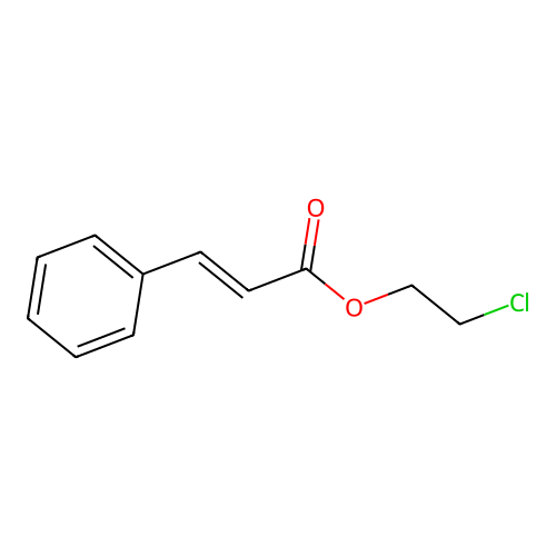 2-chloroethyl cinnamate structure