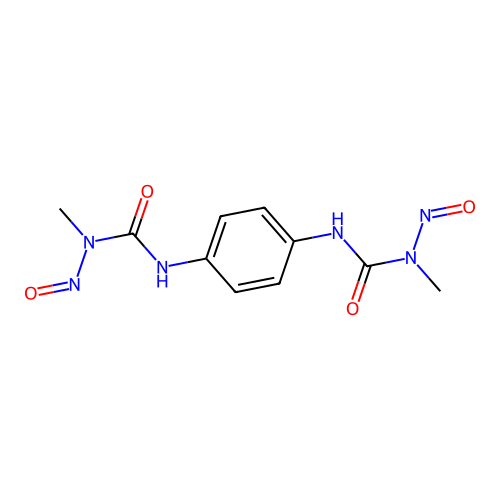 1-Methyl-3-[4-[[methyl(nitroso)carbamoyl]amino]phenyl]-1-nitrosourea structure