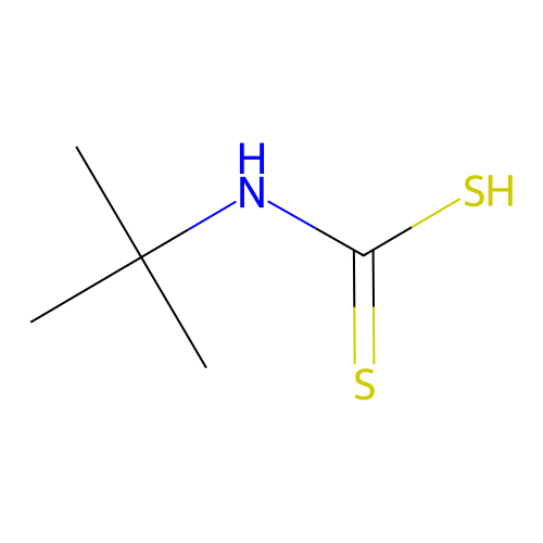 tert-Butyl[sulfanyl(carbonothioyl)]amine structure