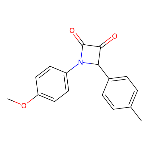 1-(4-Methoxyphenyl)-4-(4-methylphenyl)-2,3-azetidinedione structure