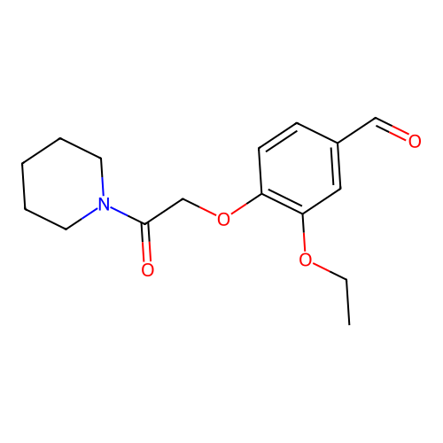 3-Ethoxy-4-[2-oxo-2-(piperidin-1-yl)ethoxy]benzaldehyde structure