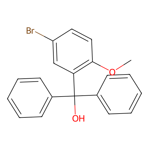 5-Bromo-2-methoxytriphenylmethanol structure
