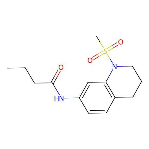 N-(1-Methanesulfonyl-1,2,3,4-tetrahydroquinolin-7-YL)butanamide structure