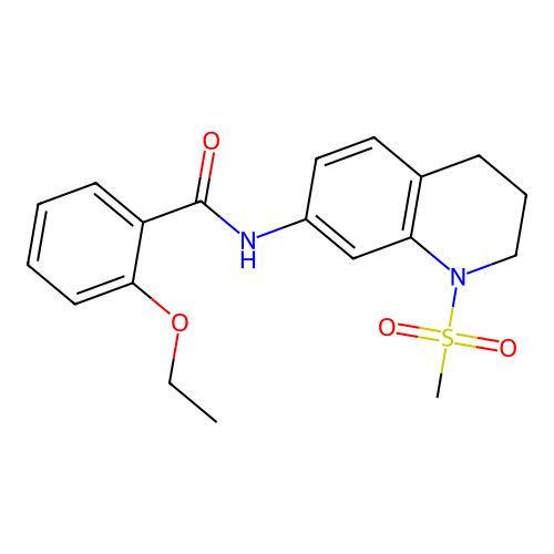 2-ethoxy-N-(1-methylsulfonyl-3,4-dihydro-2H-quinolin-7-yl)benzamide structure