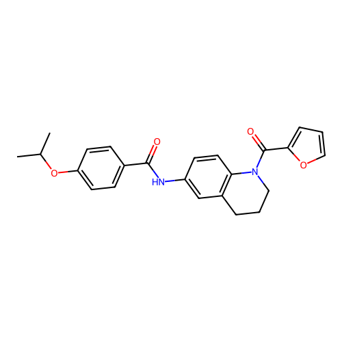 N-(1-(furan-2-carbonyl)-1,2,3,4-tetrahydroquinolin-6-yl)-4-isopropoxybenzamide structure