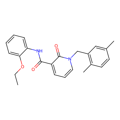 1-[(2,5-dimethylphenyl)methyl]-N-(2-ethoxyphenyl)-2-oxo-1,2-dihydropyridine-3-carboxamide structure