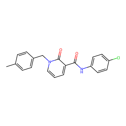 N-(4-chlorophenyl)-1-[(4-methylphenyl)methyl]-2-oxopyridine-3-carboxamide structure
