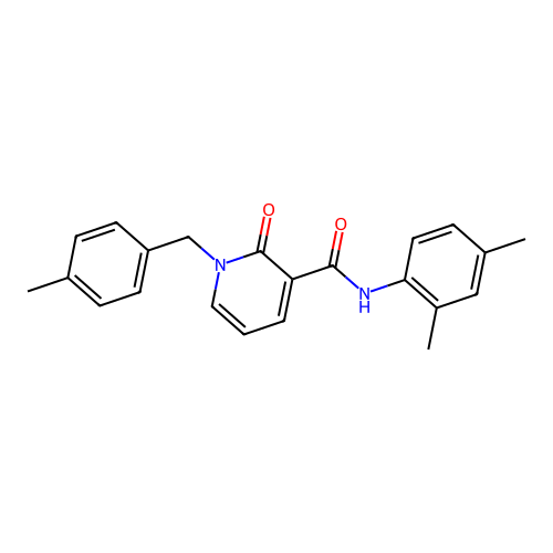 N-(2,4-dimethylphenyl)-1-[(4-methylphenyl)methyl]-2-oxopyridine-3-carboxamide structure