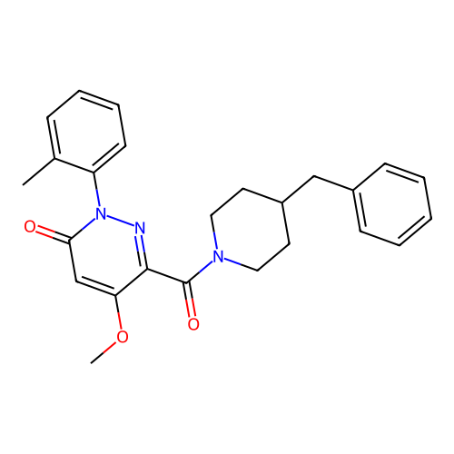 6-(4-Benzylpiperidine-1-carbonyl)-5-methoxy-2-(2-methylphenyl)pyridazin-3-one structure