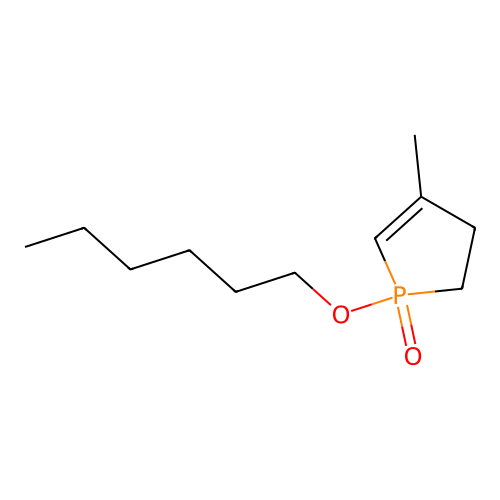 1-Hexoxy-4-methyl-2,3-dihydro-1lambda5-phosphole 1-oxide structure