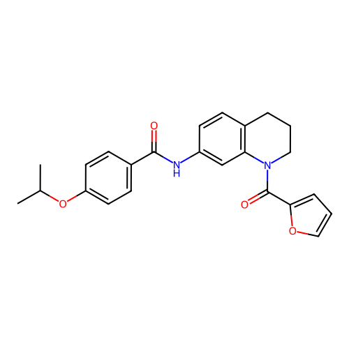 N-(1-(furan-2-carbonyl)-1,2,3,4-tetrahydroquinolin-7-yl)-4-isopropoxybenzamide structure