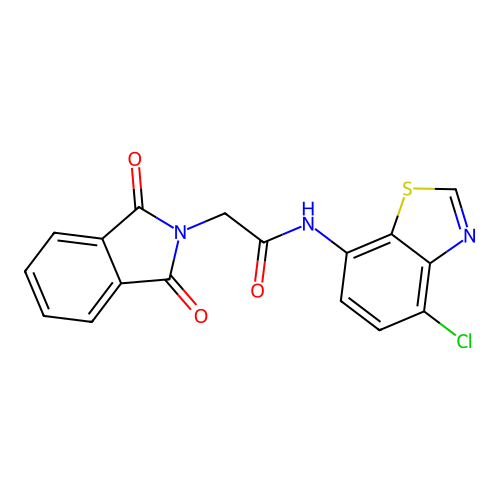 N-(4-chlorobenzo[d]thiazol-7-yl)-2-(1,3-dioxoisoindolin-2-yl)acetamide structure