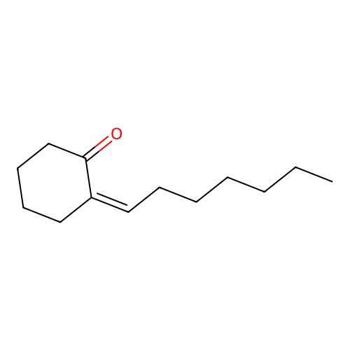 2-Heptylidenecyclohexanone structure