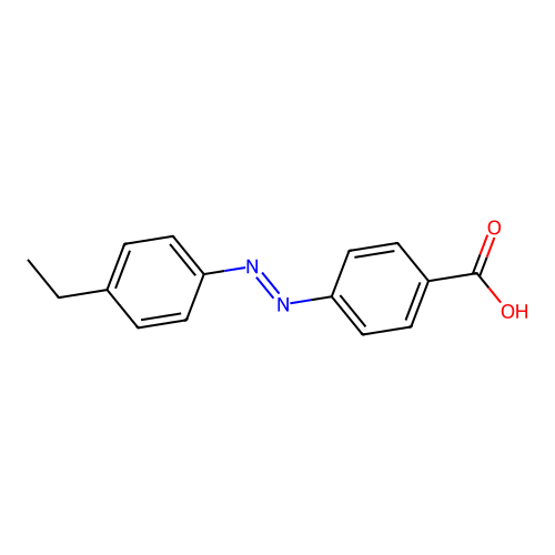 4-[(E)-(4-乙基苯基)二氮烯基]苯甲酸 structure