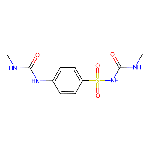 N-(Methylcarbamoyl)-4-[(methylcarbamoyl)amino]benzene-1-sulfonamide structure