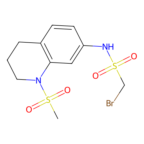 1-bromo-N-(1-(methylsulfonyl)-1,2,3,4-tetrahydroquinolin-7-yl)methanesulfonamide structure