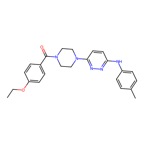 (4-Ethoxyphenyl)(4-(6-(p-tolylamino)pyridazin-3-yl)piperazin-1-yl)methanone structure