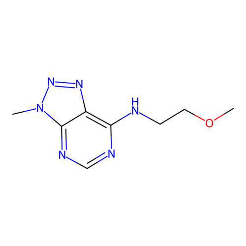 N-(2-methoxyethyl)-3-methyl-3H-[1,2,3]triazolo[4,5-d]pyrimidin-7-amine structure