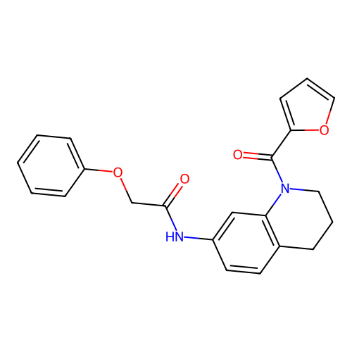 N-[1-(furan-2-carbonyl)-1,2,3,4-tetrahydroquinolin-7-yl]-2-phenoxyacetamide structure