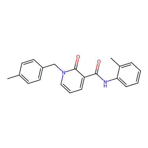 N-(2-methylphenyl)-1-[(4-methylphenyl)methyl]-2-oxopyridine-3-carboxamide structure