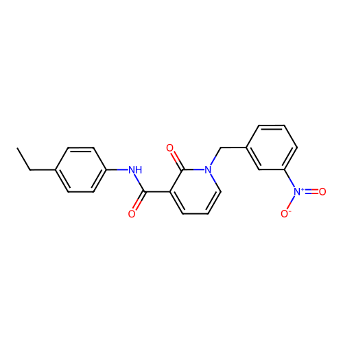 N-(4-ethylphenyl)-1-(3-nitrobenzyl)-2-oxo-1,2-dihydropyridine-3-carboxamide structure