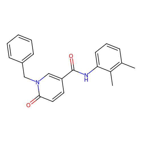 1-benzyl-N-(2,3-dimethylphenyl)-6-oxo-1,6-dihydropyridine-3-carboxamide structure