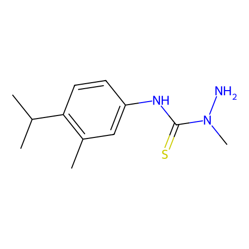 3-Amino-3-methyl-1-[3-methyl-4-(propan-2-yl)phenyl]thiourea structure