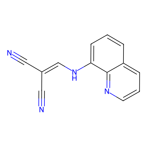 2-{[(Quinolin-8-yl)amino]methylidene}propanedinitrile structure