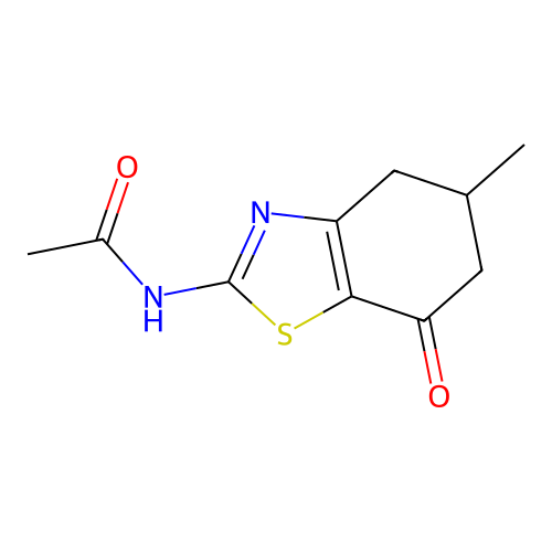 N-(5-methyl-7-oxo-4,5,6,7-tetrahydro-1,3-benzothiazol-2-yl)acetamide structure