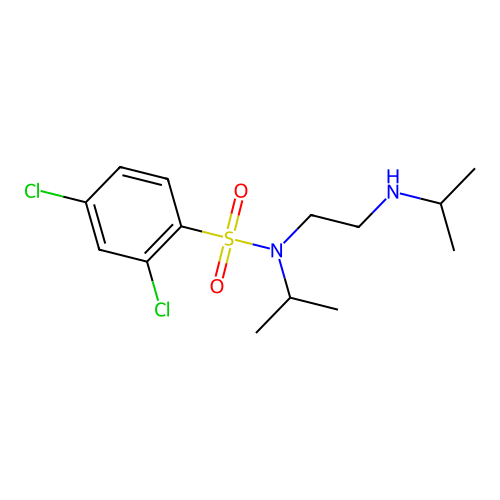 2,4-Dichloro-N-isopropyl-N-(2-isopropylaminoethyl)benzenesulfonamide structure