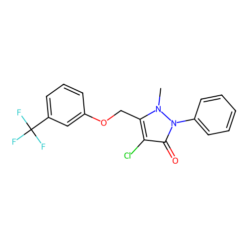C18H14ClF3N2O2 structure