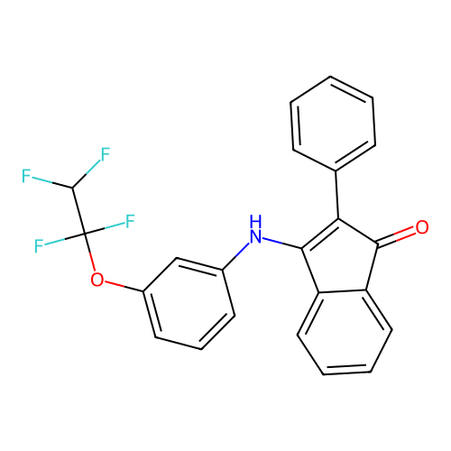 2-Phenyl-3-[3-(1,1,2,2-tetrafluoroethoxy)anilino]inden-1-one structure