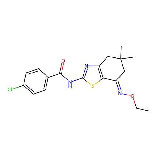 C18H20ClN3O2S structure