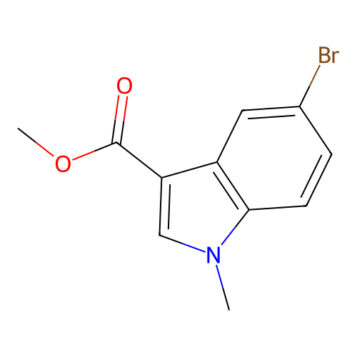 Methyl 5-bromo-1-methyl-1H-indole-3-carboxylate structure