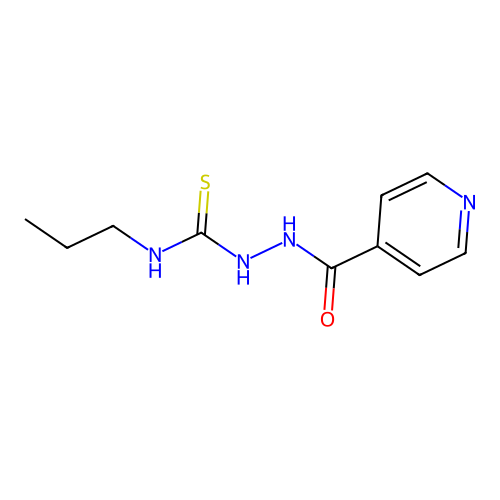 N-Propyl-2-(pyridine-4-carbonyl)hydrazine-1-carbothioamide structure