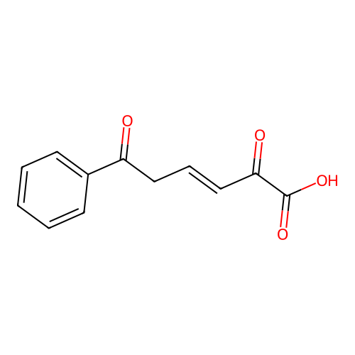 (E)-2,6-dioxo-6-phenylhex-3-enoic acid structure