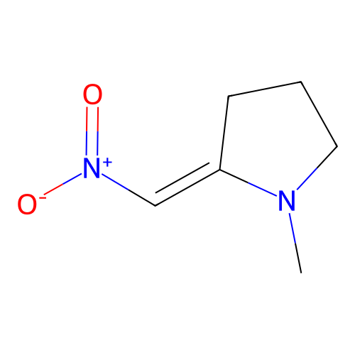 (2e)-1-Methyl-2-(nitromethylidene)pyrrolidine structure