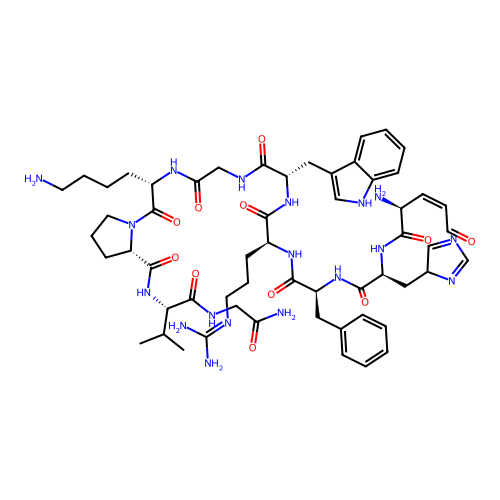 Ehfrwgkpvg-NH2 structure