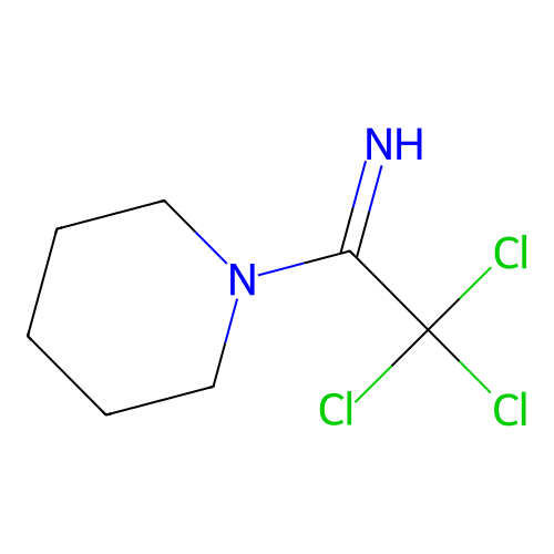 2,2,2-Trichloro-1-(piperidin-1-yl)ethan-1-imine structure
