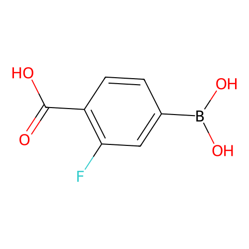 4-Carboxy-3-fluorophenylboronic acid structure