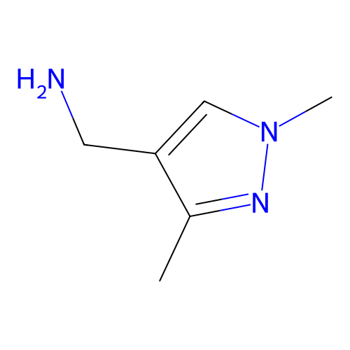 (1,3-dimethyl-1H-pyrazol-4-yl)methanamine structure