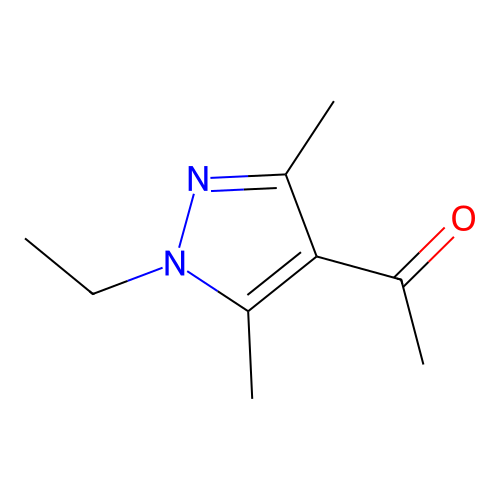 1-(1-ethyl-3,5-dimethyl-1H-pyrazol-4-yl)ethanone structure