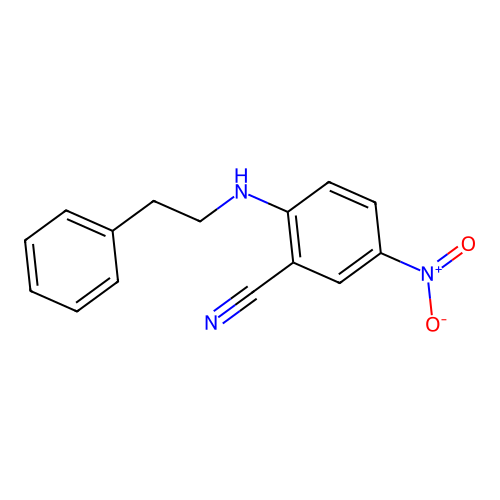 5-Nitro-2-[(2-phenylethyl)amino]benzonitrile structure
