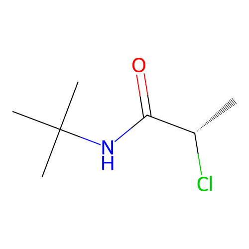 (2S)-N-tert-butyl-2-chloropropanamide structure