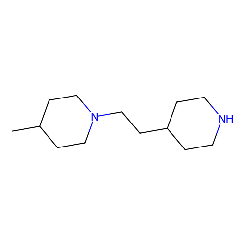 4-Methyl-1-(2-piperidin-4-ylethyl)piperidine structure