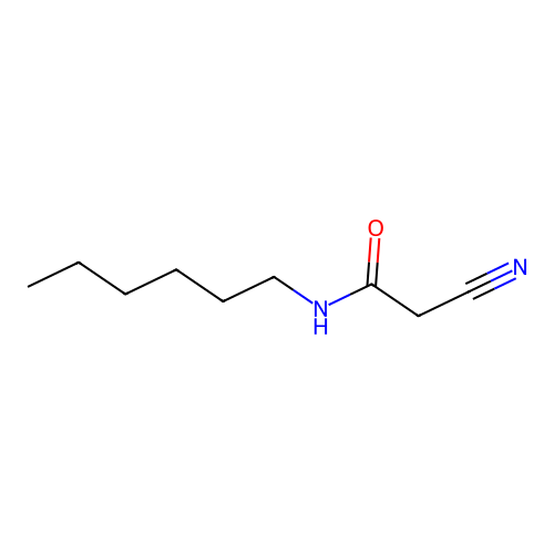 2-cyano-N-hexylacetamide structure